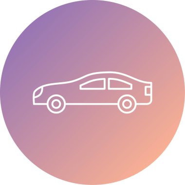 araba vektör simgesi modern basit illüstrasyon