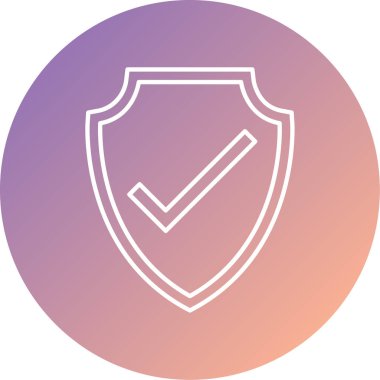 kalkan simgesi, vektör illüstrasyonu