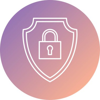 kalkan vektör simgesi modern basit