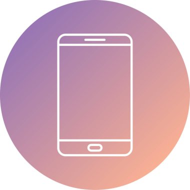 Benzersiz telefon simgesi vektör illüstrasyonu