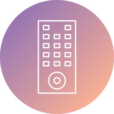 Uzak denetleyici simgesinin vektör illüstrasyonu