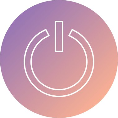 güç dolgu vektör çizgisi simgesi