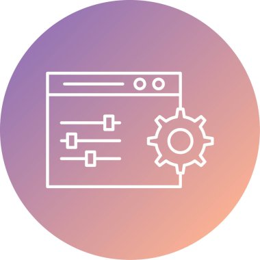 Kodlama vektörü simgesi modern basit tasarım