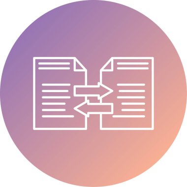 Belge. Web simgesi basit tasarım