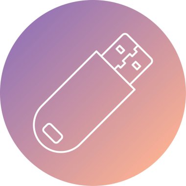 usb flash sürücü simgesi beyaz zemin üzerine izole