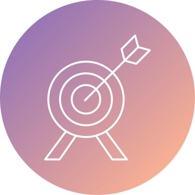 hedef simge vektör illüstrasyonu