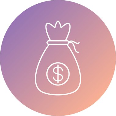 Dolar. Web simgesi basit illüstrasyon