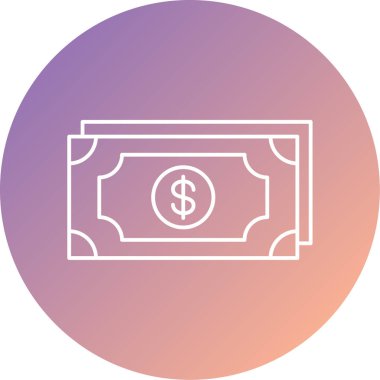 Dolar sembolü vektör illüstrasyonu