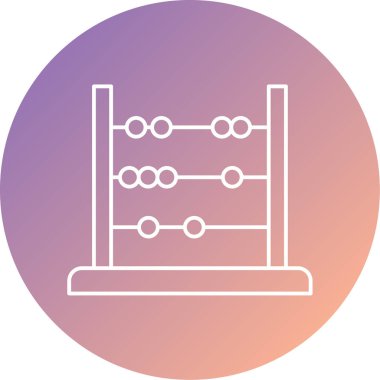 Abaküs. Web simgesi basit tasarım