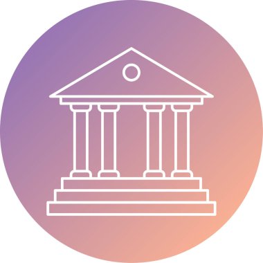 Banka mı? Web simgesi vektör illüstrasyonu