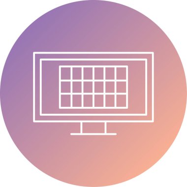 bilgisayar simgesi vektör illüstrasyonu