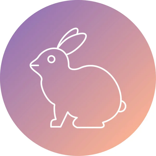 Illustration Rabbit Icon — стоковый вектор