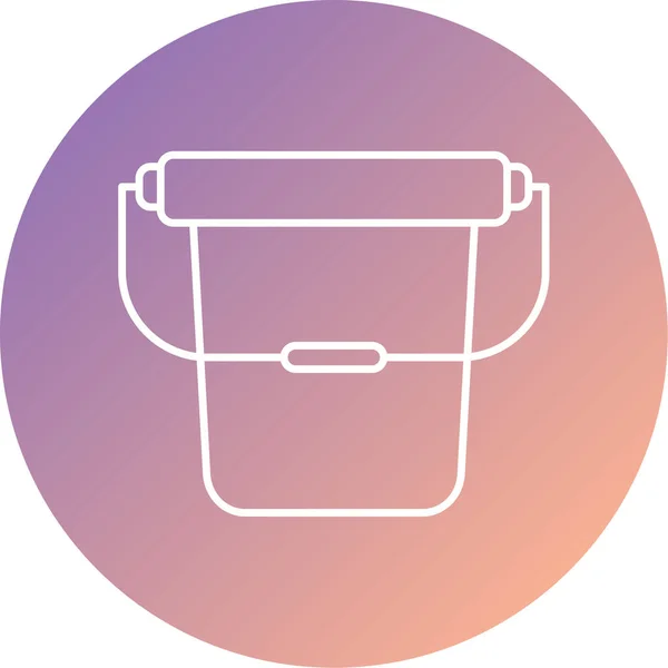 Vector Illustration Bucket Modern Icon — Stok Vektör