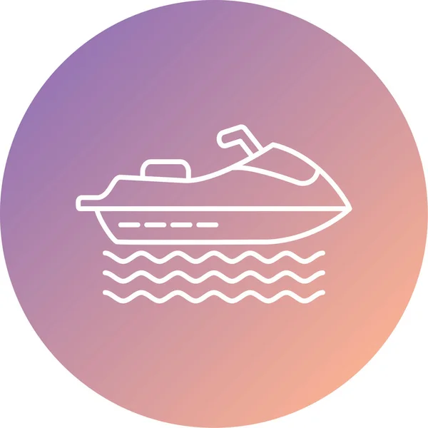 Ship Vector Icon Modern Simple Design — 스톡 벡터