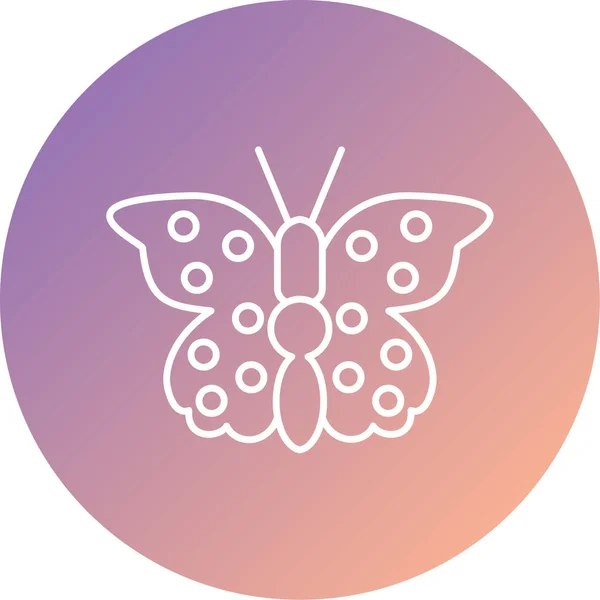Schmetterling Symbol Vektor Illustration — Stockvektor