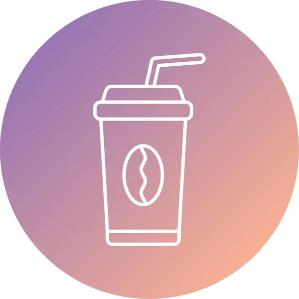 Kaffeetassen Symbol Vektorillustration — Stockvektor