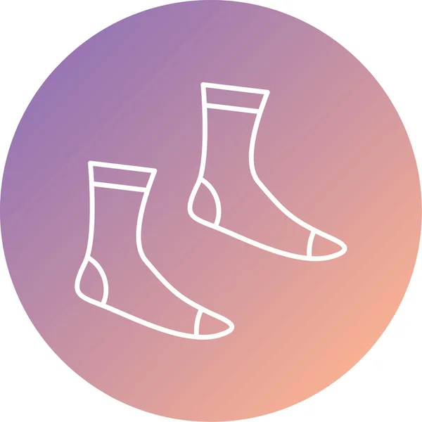 Unique Socks Vector Icon — Vector de stock