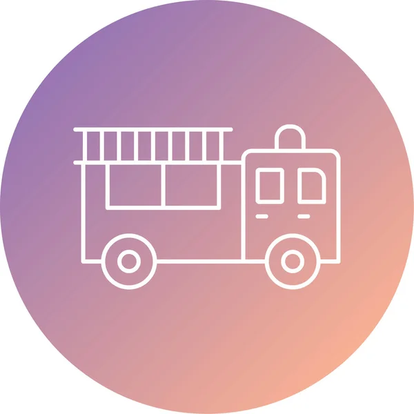 Icono Bus Vector Ilustración — Vector de stock