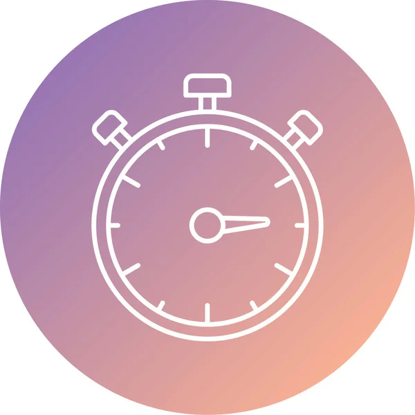 Stopwatch Web Icoon Eenvoudig Ontwerp — Stockvector