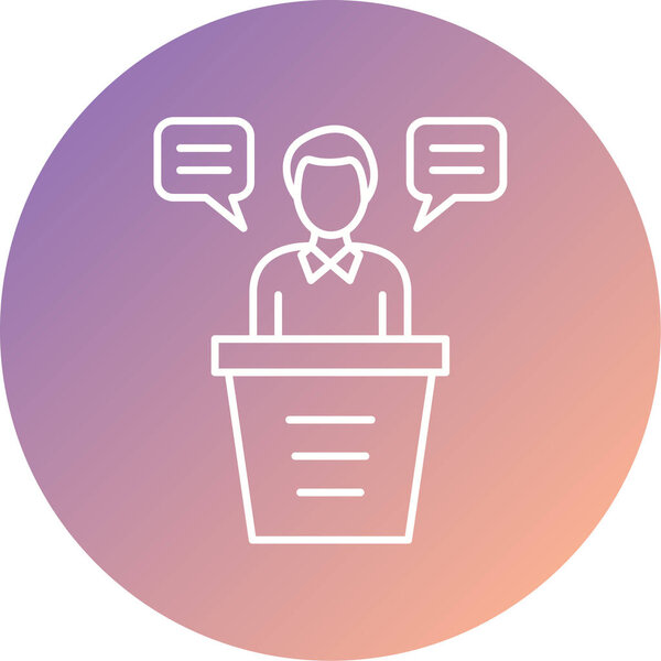 conference. web icon simple illustration