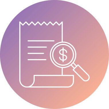 Para simgesinin vektör çizimi modern ve ticari tema