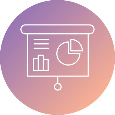 iş ve büyüme çizgisi vektör simgesi