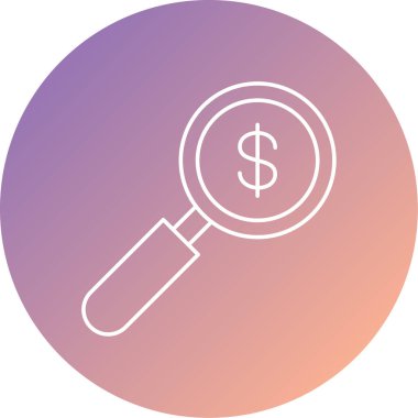 Dolar Simgesi Soyut Arkaplanda İzole Edildi