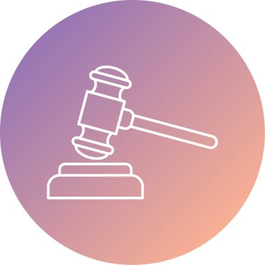 Hukuk simgesinin vektör illüstrasyonu