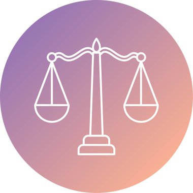 Adalet ve mahkeme vektör simgesi