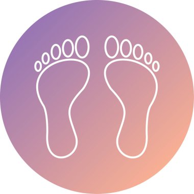 ayak ikonu vektör illüstrasyonu