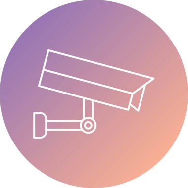 ccTV kamera simgesinin vektör illüstrasyonu