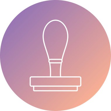 vektör illüstrasyonu, pul simgesi biçimi