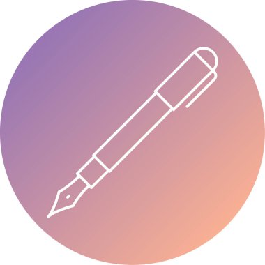 Kalem. Web simgesi basit illüstrasyon