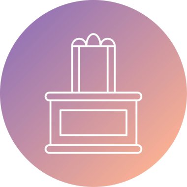 Taht simgesinin vektör illüstrasyonu