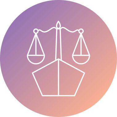 Ölçek simgesi vektör illüstrasyonu