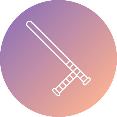 Bir kauçuk kulüp simgesinin vektör çizimi