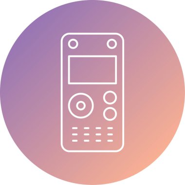 Cep telefonu. Web simgesi basit illüstrasyon