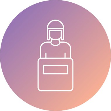 Bir insan simgesinin vektör illüstrasyonu