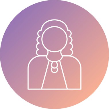 Kadın simgesinin vektör illüstrasyonu