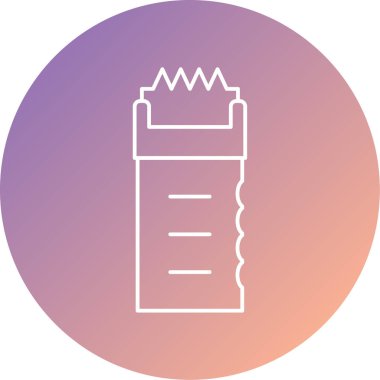 Bir alıcı simgesinin vektör illüstrasyonu