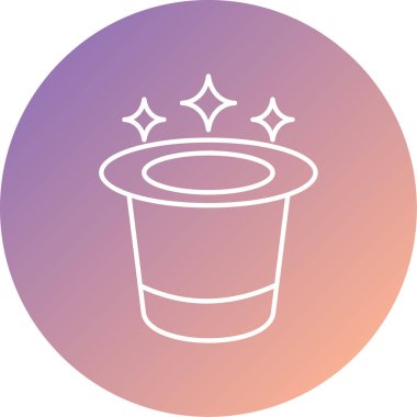 Vektör illüstrasyonu, şapka simgesi biçimi