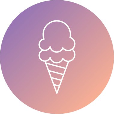 dondurma simgesi, vektör illüstrasyonu