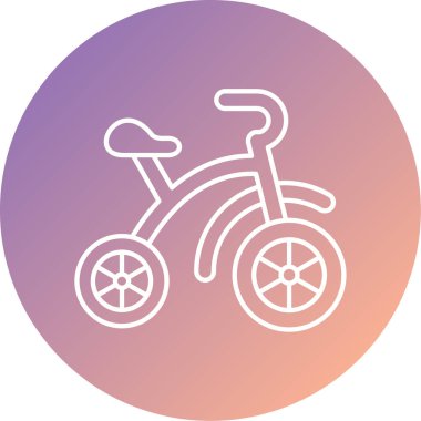 bisiklet ikonu vektör illüstrasyonu