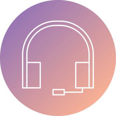 vektör kulaklık simgesi illüstrasyonu