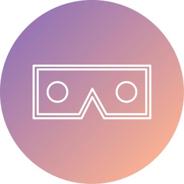 Bir gözlük simgesinin vektör illüstrasyonu