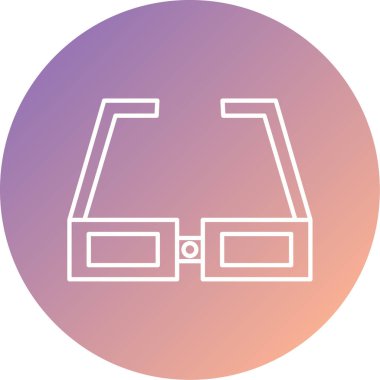 Benzersiz gözlük vektör simgesi