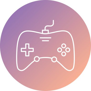 Oyun kolu. Web simgesi basit illüstrasyon