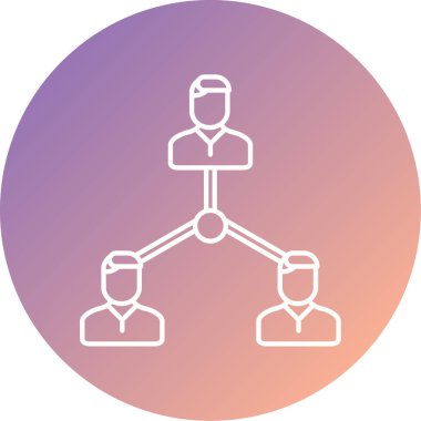 iş yönetimi vektör simgesi modern basit tasarım