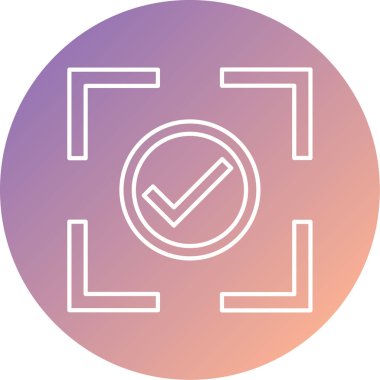 Bir işaretleme simgesinin vektör illüstrasyonu