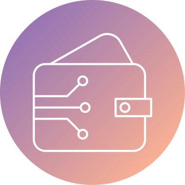 cüzdan ikonu vektör illüstrasyonu